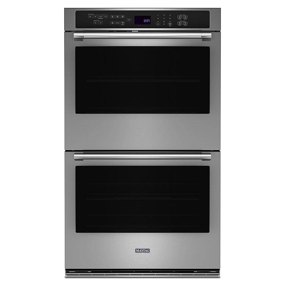 Maytag 30" Double Built-In Electric Convection Wall Oven Stainless MOED6030LZ - Image 1