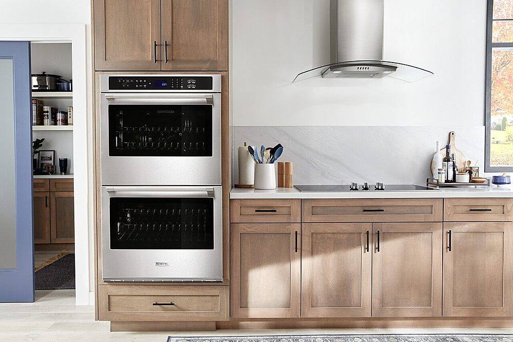 Maytag 30" Double Built-In Electric Convection Wall Oven Stainless MOED6030LZ - Image 9