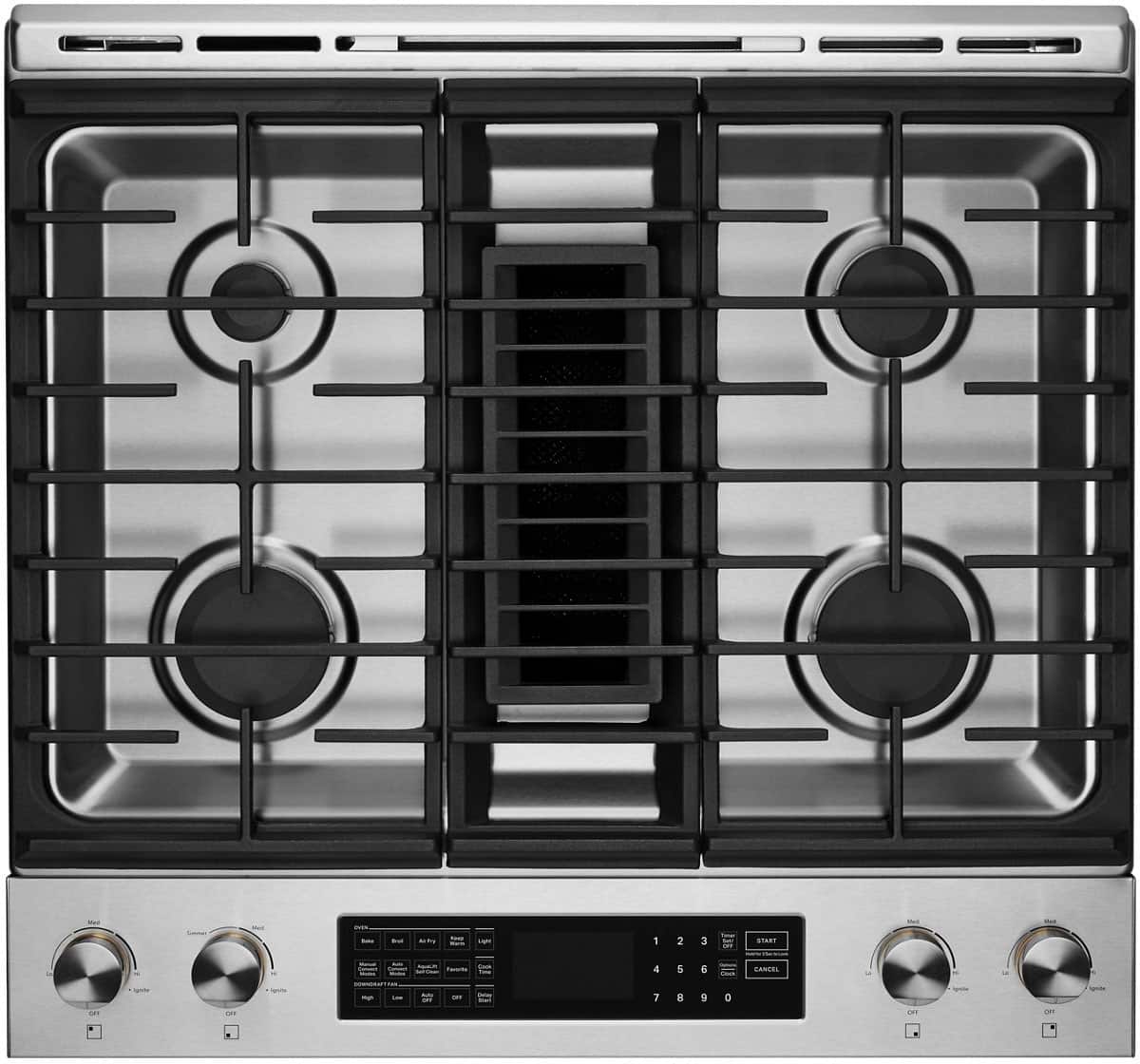 JennAir 30" Slide-In Gas Range 6.2 Cu. Ft Convection Stainless Steel JDS1750ML - Image 3