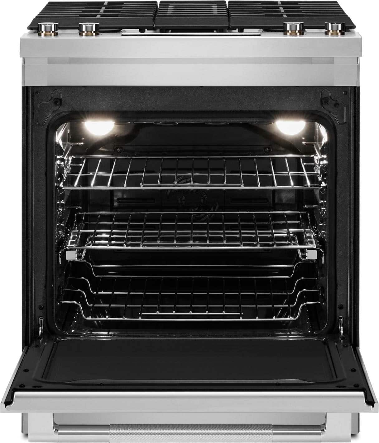 JennAir 30" Slide-In Gas Range 6.2 Cu. Ft Convection Stainless Steel JDS1750ML - Image 2
