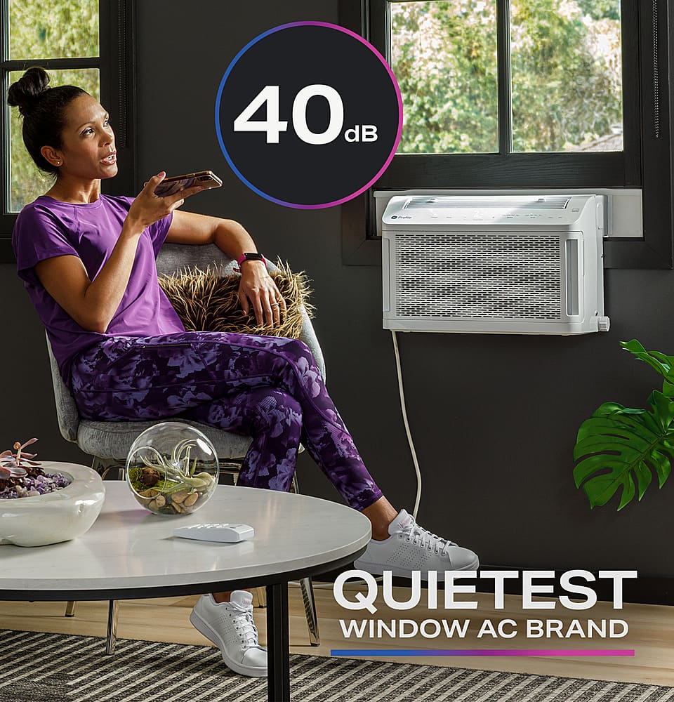 GE Profile 550 Sq Ft 12,200 BTU Smart Quiet Window Air Conditioner PHNT12CC - Image 3