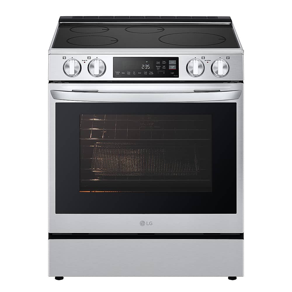 LG 30" Slide-In Electric Induction Convection Range Stainless Smart LSIL6334FE - Image 1