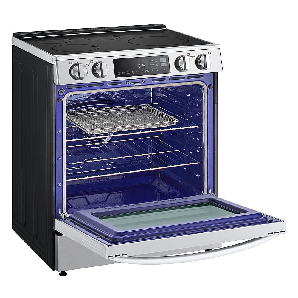 LG 30" Slide-In Electric Induction Convection Range Stainless Smart LSIL6334FE - Image 4