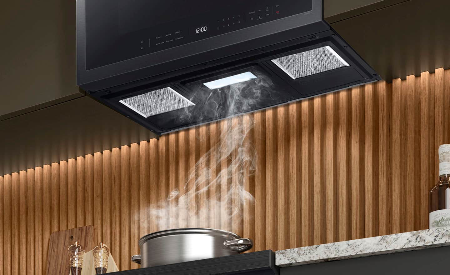 Samsung Over-the-Range 400 CFM Microwave Hood 2.1 Cu. Ft ME21DG6300MTAA - Image 8