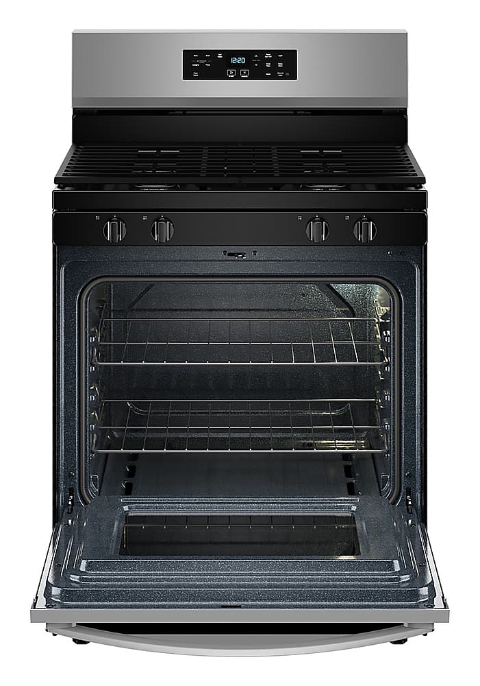 Whirlpool 30" Self Clean Gas Range w/ No Preheat Mode 5.3 cu. ft WFGS3530RS - Image 3