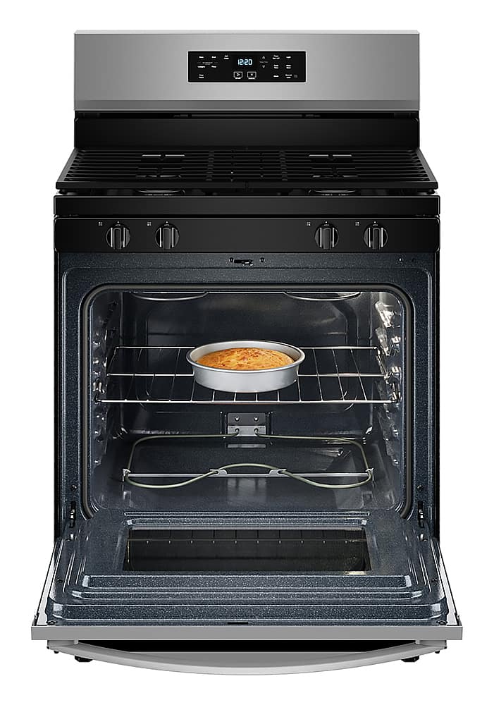 Whirlpool 30" Self Clean Gas Range w/ No Preheat Mode 5.3 cu. ft WFGS3530RS - Image 4