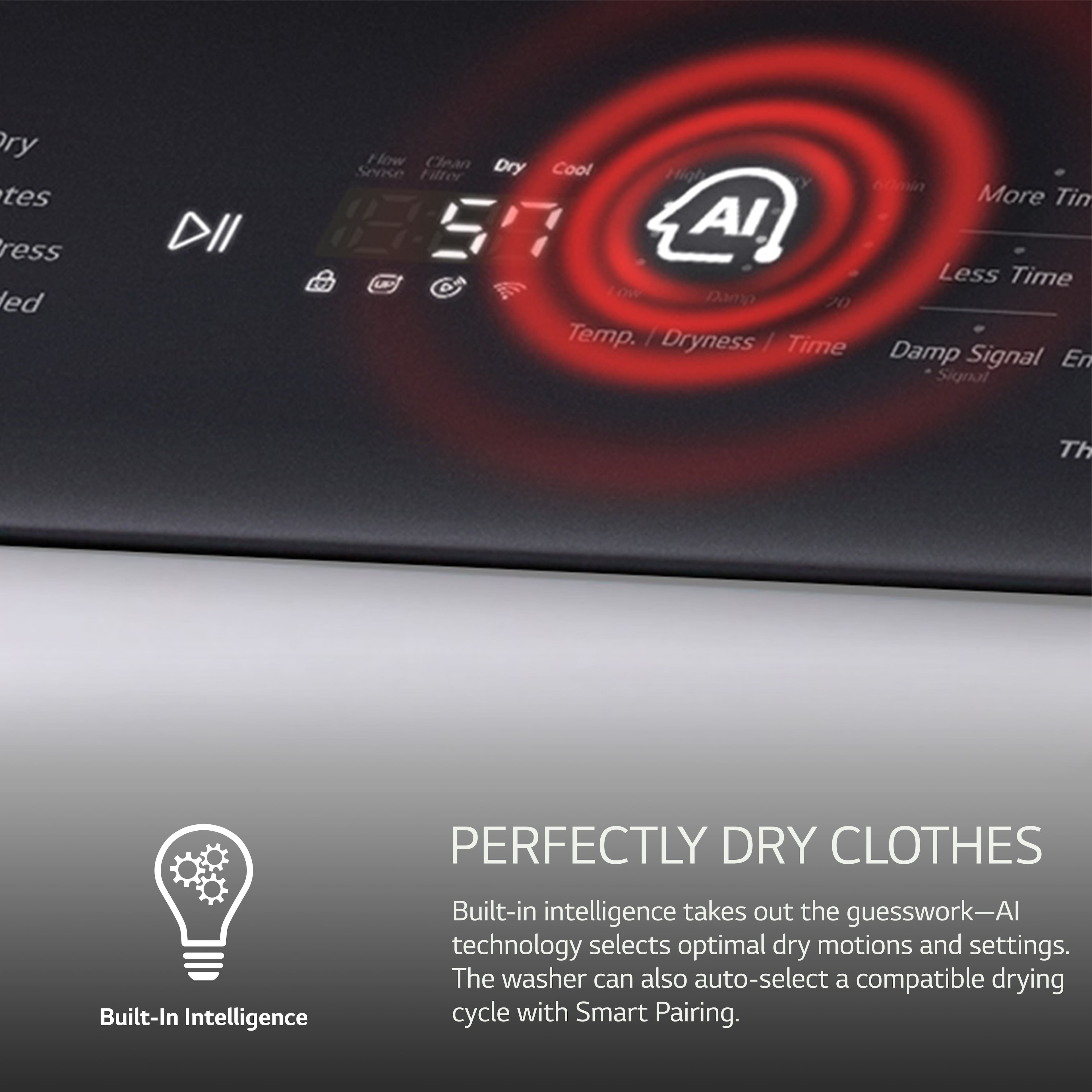 LG Gas Dryer w/ EasyLoad Door 7.3 Cu. Ft Smart DLG8401WE - Image 6