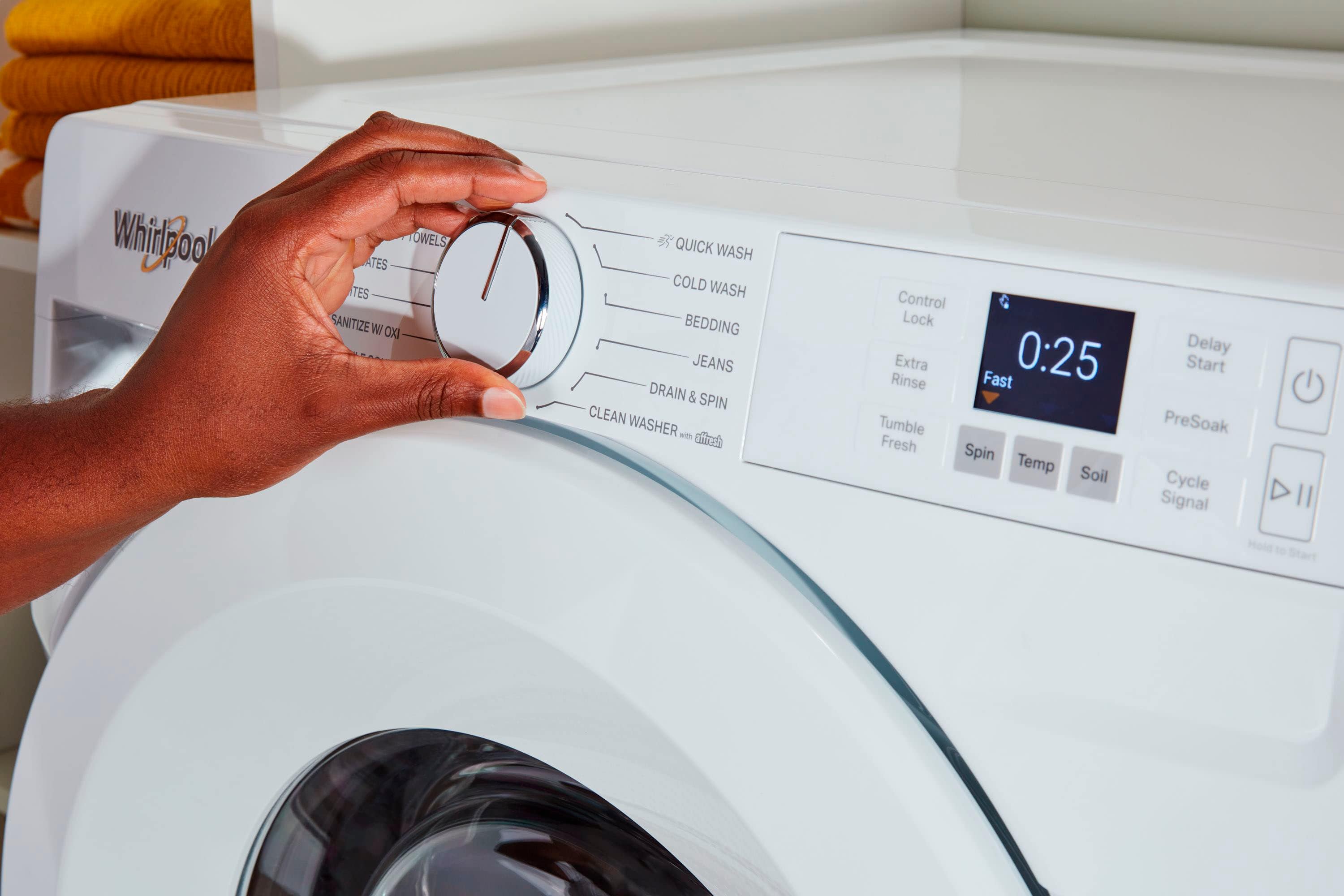 Whirlpool Stackable Front Load Washer 4.5 Cu. Ft WFW4720RW - Image 9