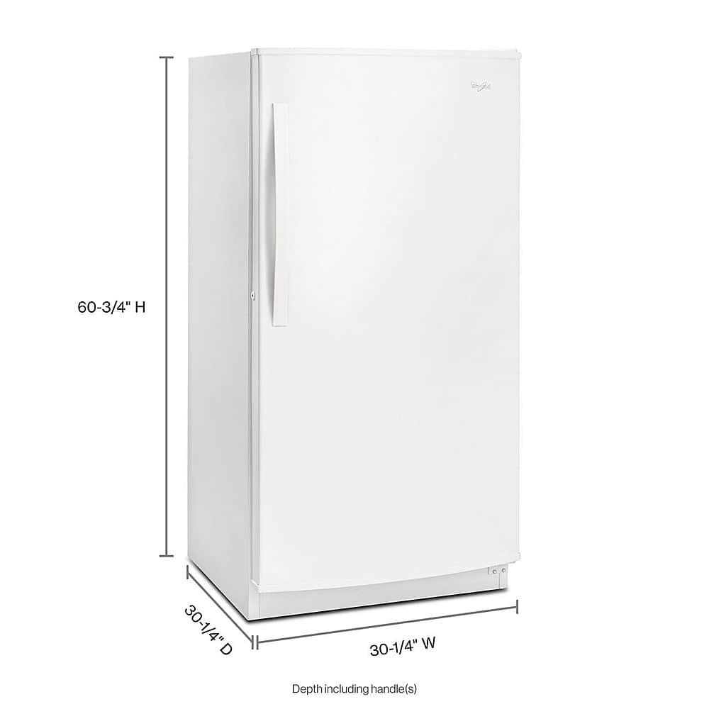 Whirlpool 30" Upright Frost-Free Freezer White 15.7 Cu. Ft WZF56R16DW - Image 4