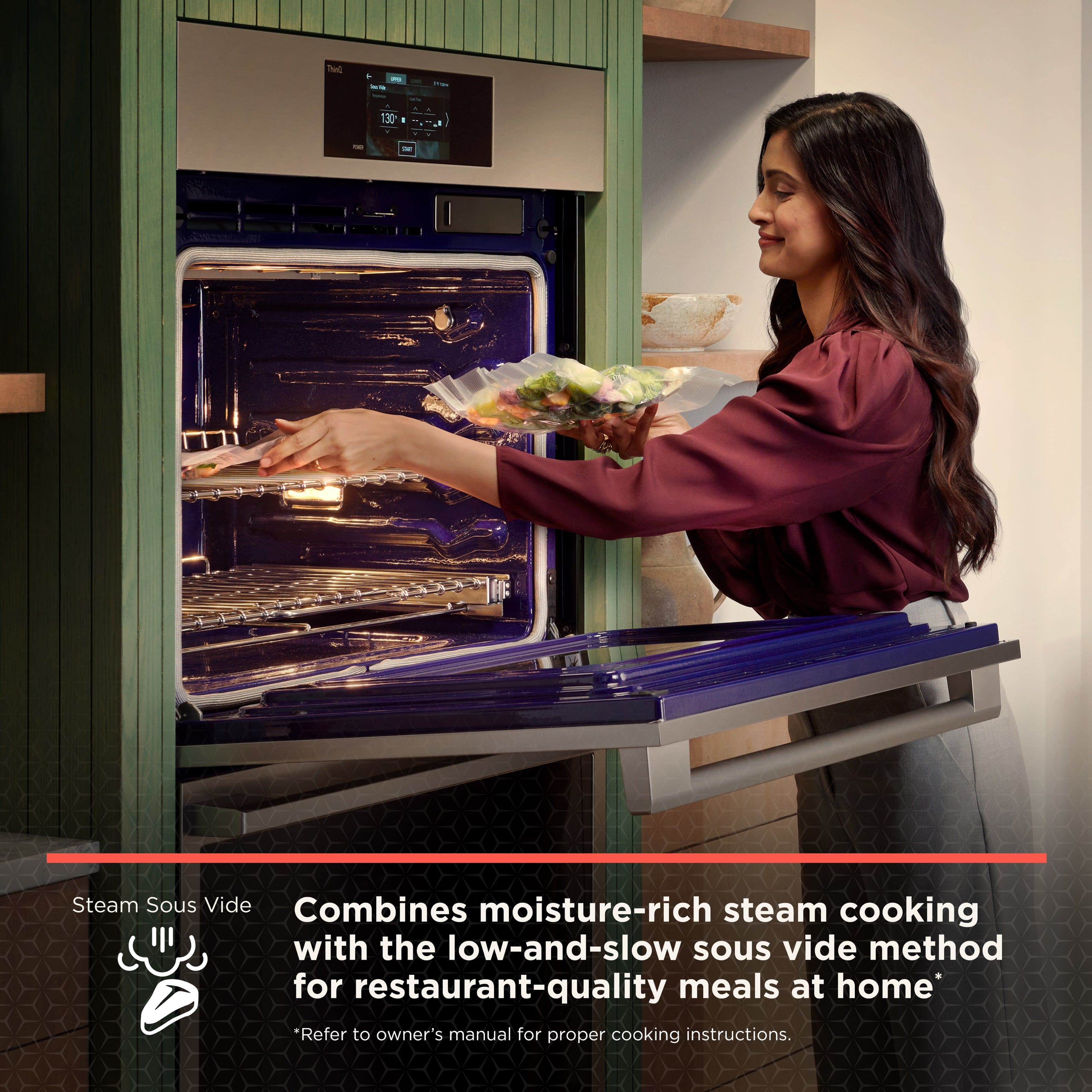 LG 30" Smart Built-In Electric Convection Wall Oven Microwave WCES6428N - Image 8