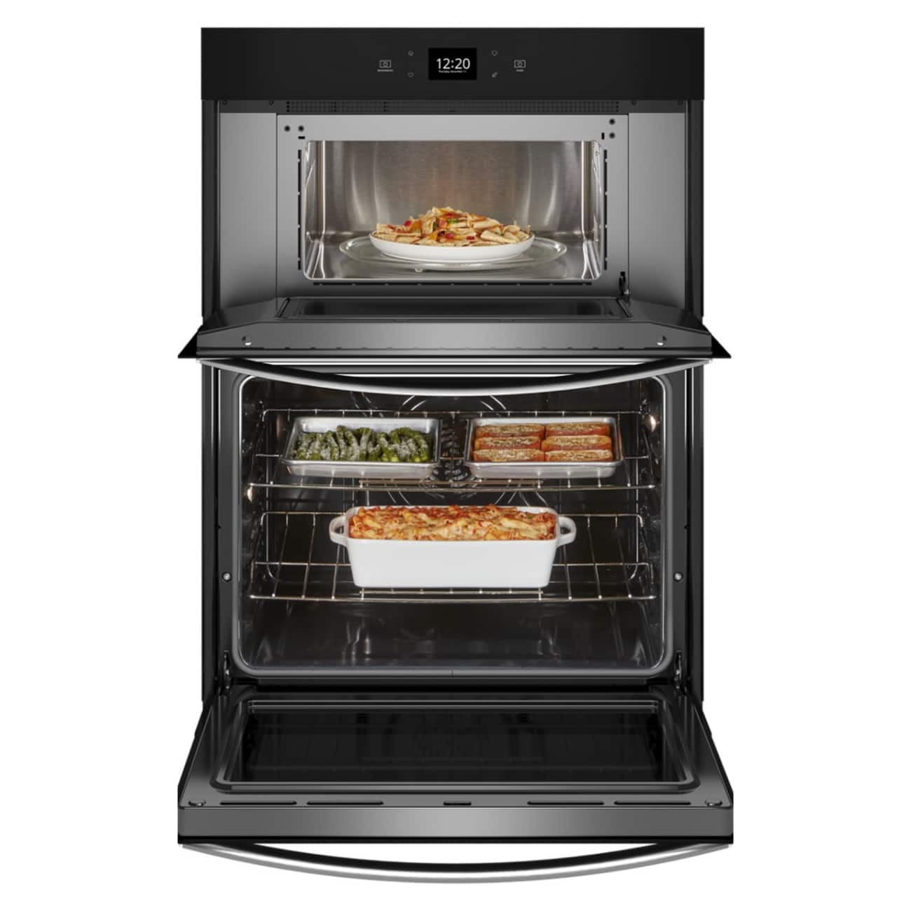 Whirlpool 30" Built-In Convection Wall Oven w/ Microwave WiFi WOEC5030LZ - Image 4