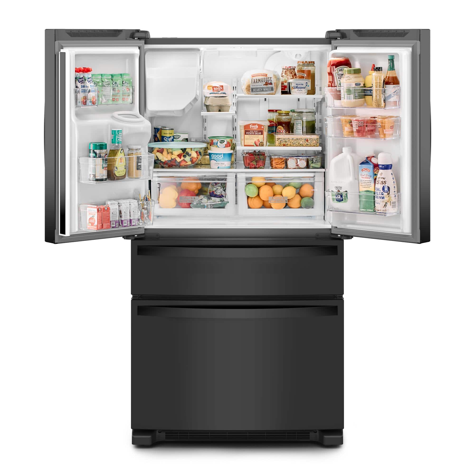 Whirlpool 36" French Door Refrigerator Black 25 cu. ft WRMF3636RB - Image 3