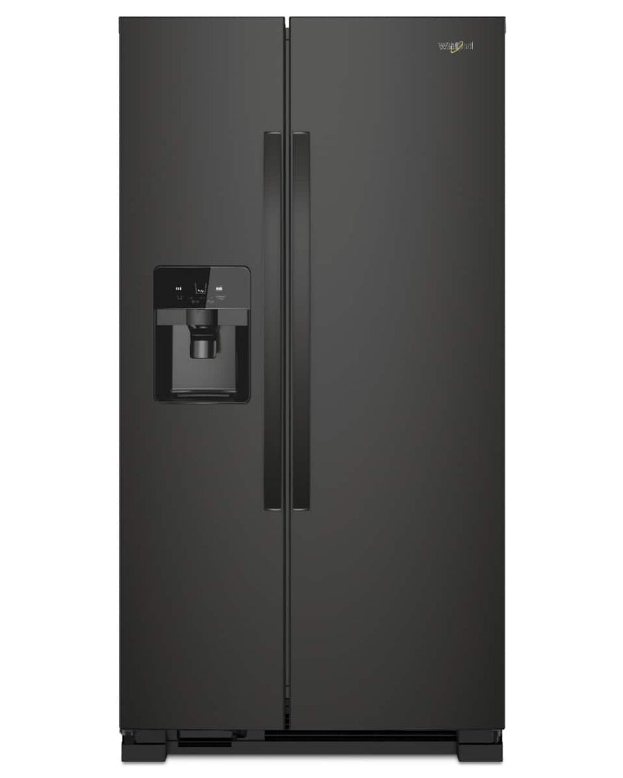 Whirlpool 33" Side-by-Side Refrigerator 21 cu. ft Black WRS321SDHB - Image 1