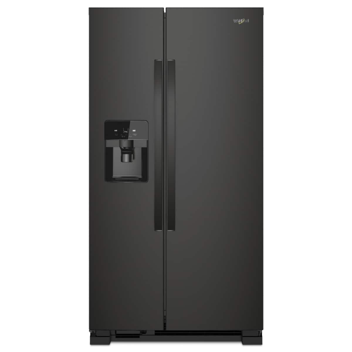 Whirlpool 36" Side-by-Side Refrigerator 25 cu. ft Black WRS325SDHB - Image 1