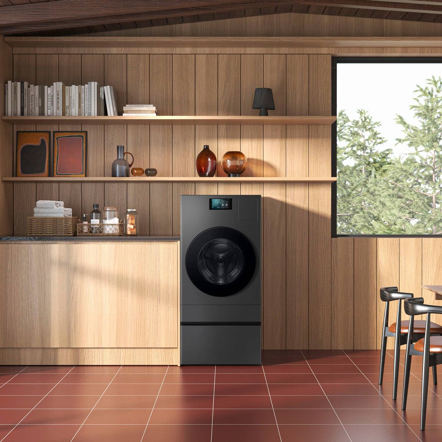 Samsung Pedestal for All-in-One Combo Washer & Dryer Dark Steel WE702NZ/US - Image 4