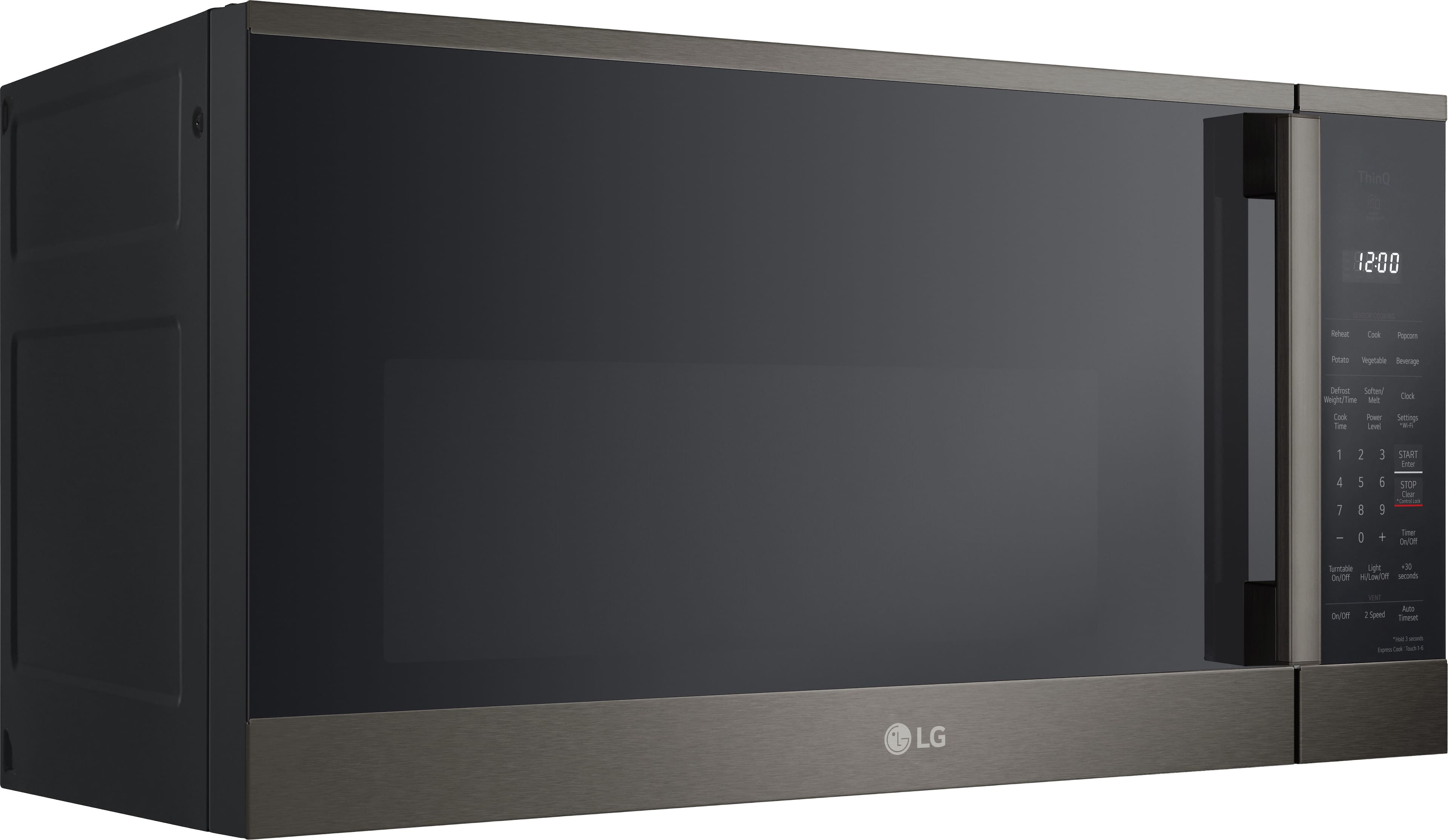 LG Over-the-Range 300 CFM Microwave Hood 1.8 Cu. Ft Smart Black MVEM1825Z - Image 3