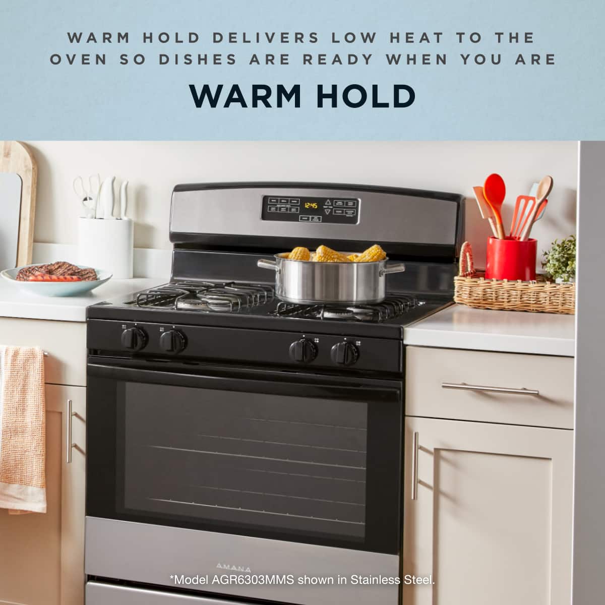 Amana 30" Freestanding Gas Range 5.1 cu. ft AGR6303MMW - Image 8