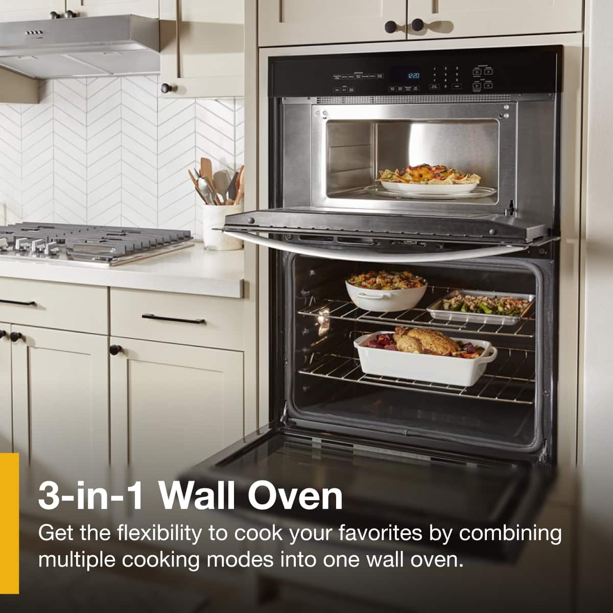 Whirlpool 30" Self-Cleaning Wall Oven w/ Microwave Stainless Steel WOEC3030LS - Image 5