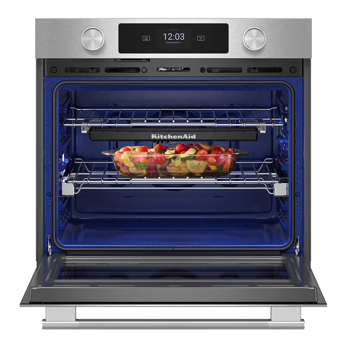 KitchenAid 30" Smart Built-In Single Electric Convection Wall Oven KOES730SPS - Image 5