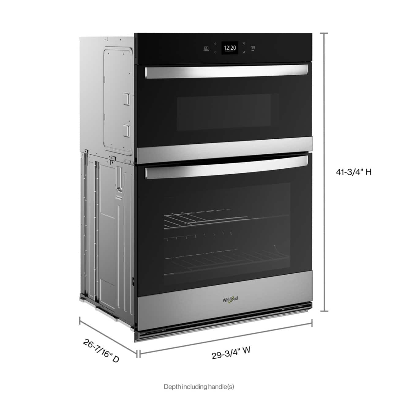 Whirlpool 30" Built-In Convection Wall Oven w/ Microwave WiFi WOEC5030LZ - Image 3