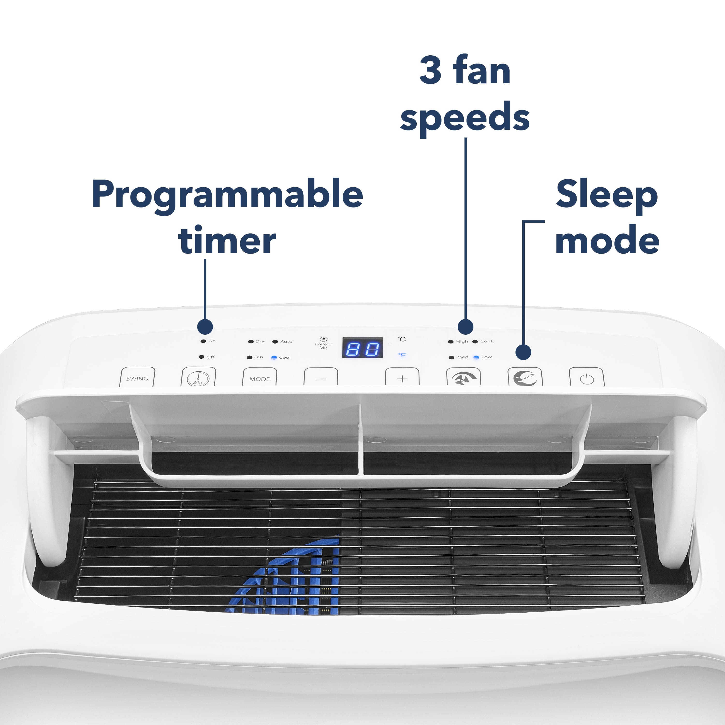 Insignia 250 Sq. Ft. 6,000 BTU Portable Air Conditioner - White NS-AC06PWH1 - Image 5
