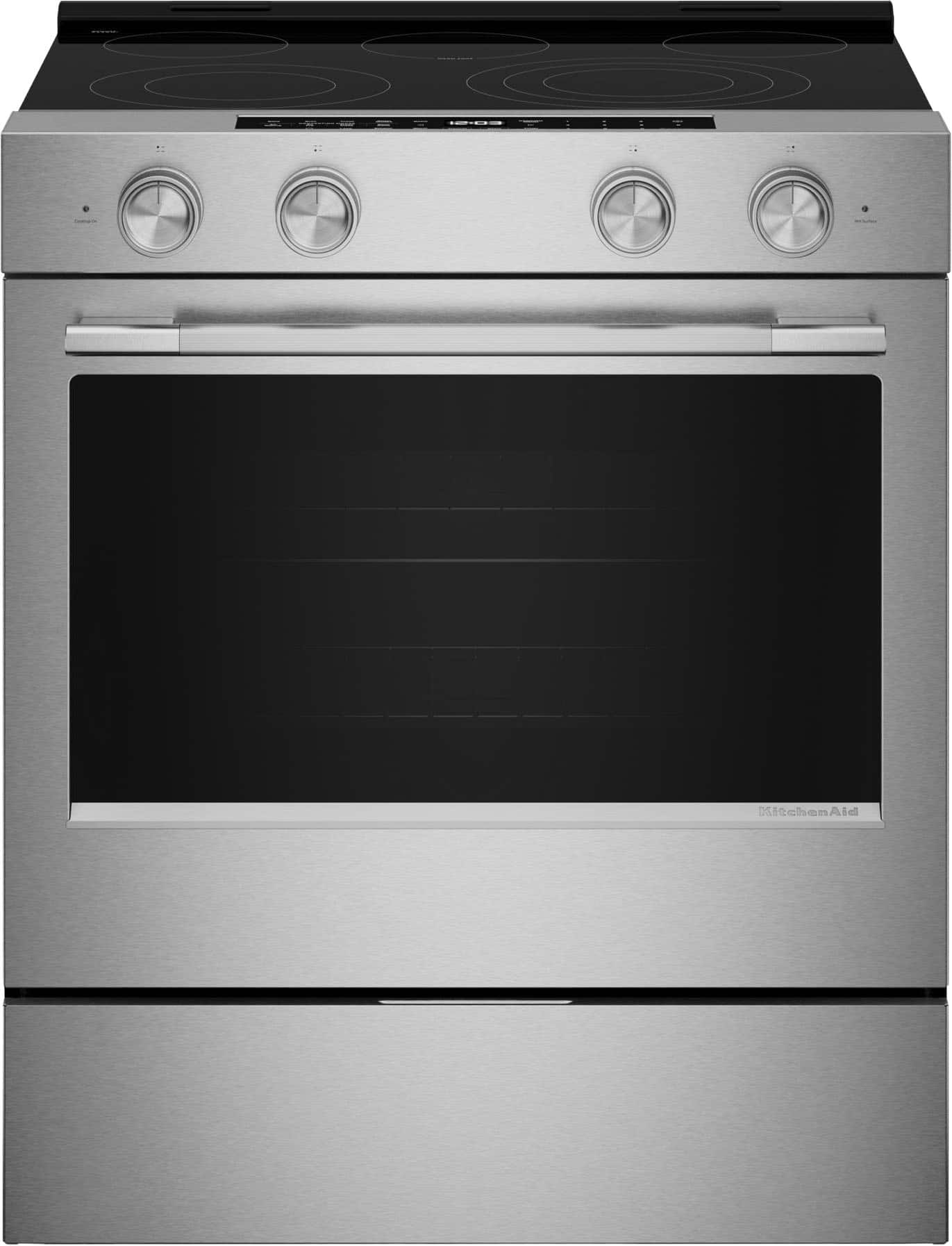 KitchenAid 30" Slide-In Electric Convection Range 5.3 cu. ft Smart KSES330SPS - Image 1