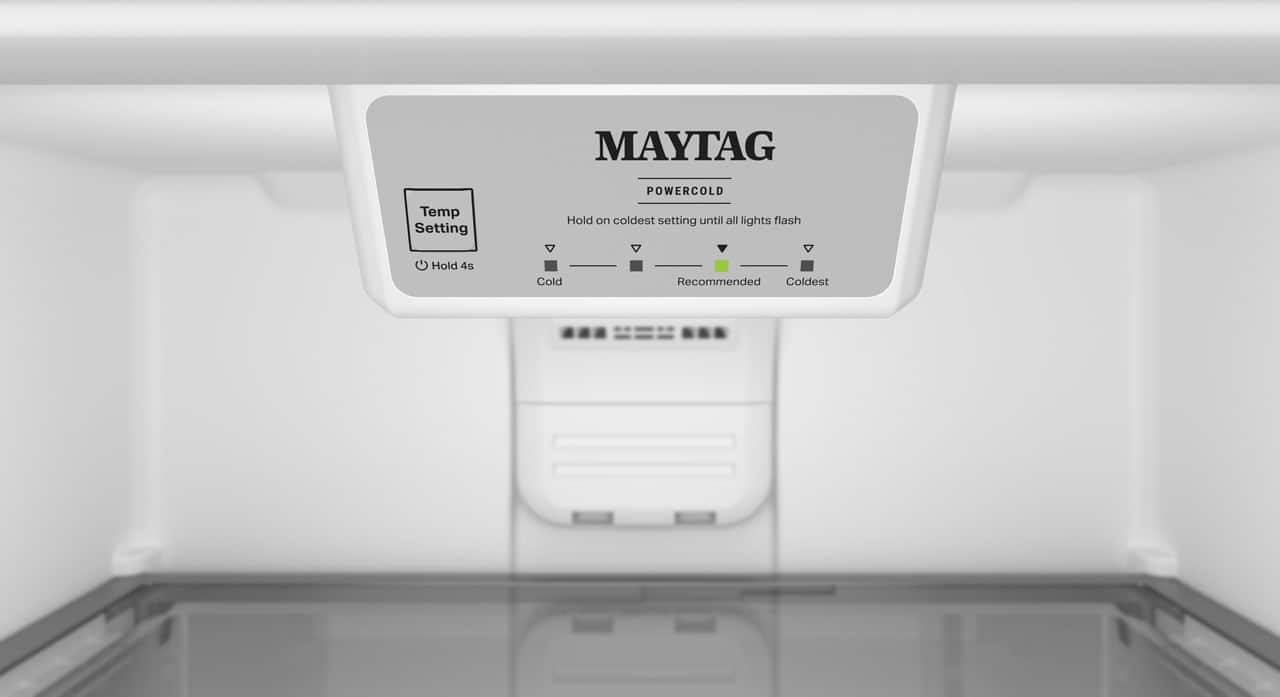 Maytag 30" Top Freezer Garage Ready Refrigerator 19 cu. ft White MRTX5119SW - Image 4