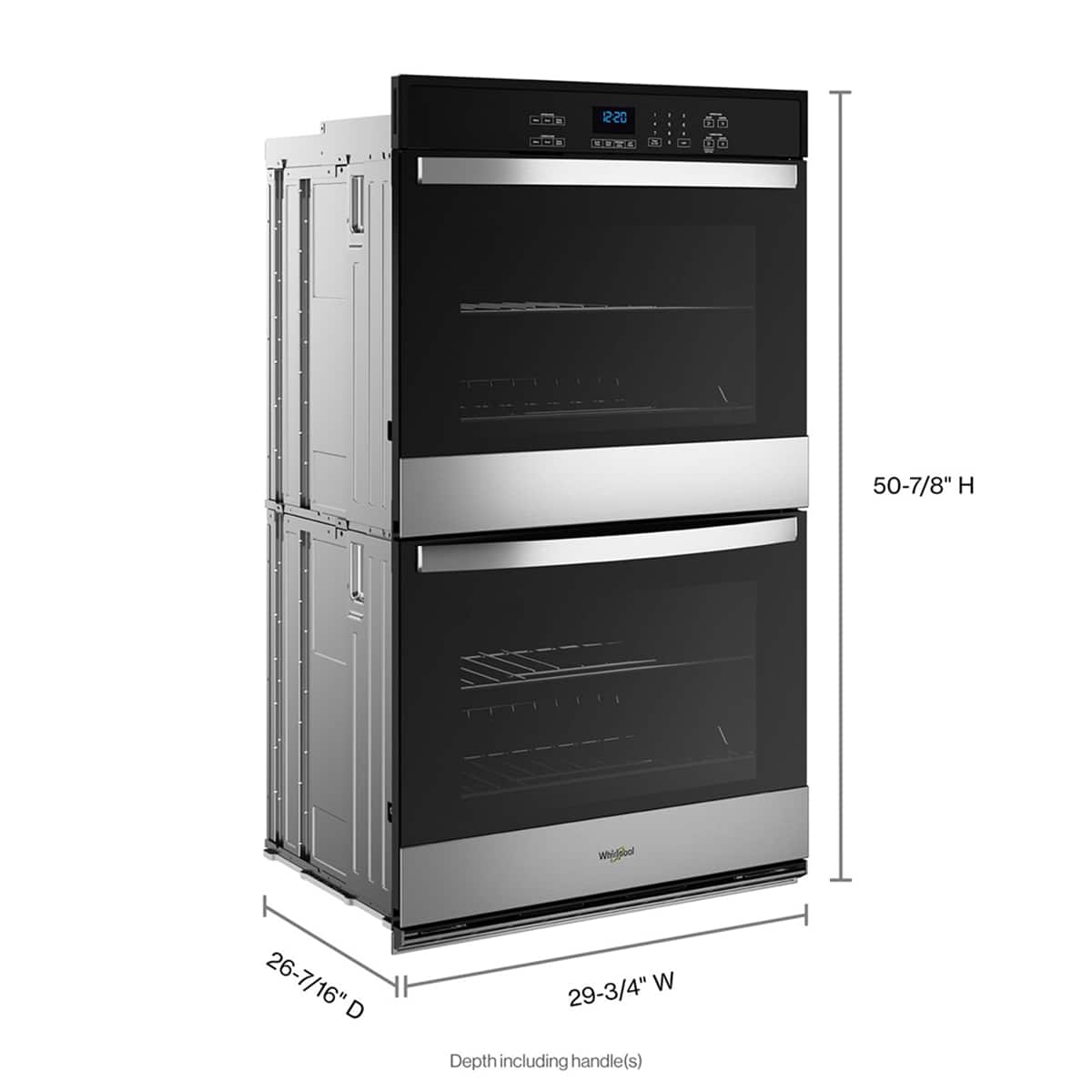 Whirlpool Double Wall Oven w/ Steam Clean Option Stainless Steel WOED3030LS - Image 3