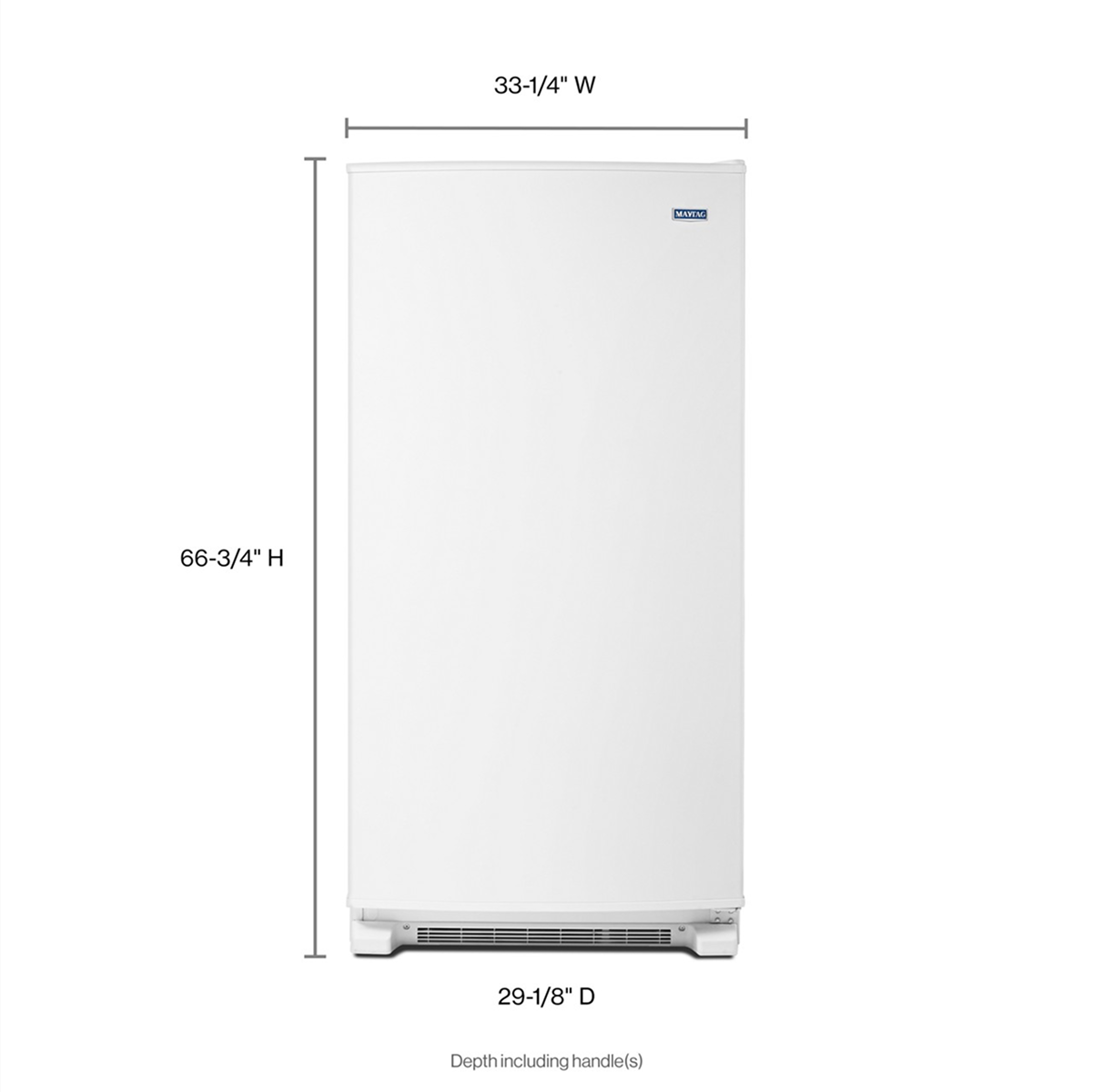 Maytag 33" Upright Freezer 20 Cu. Ft White MZF34X20DW - Image 3