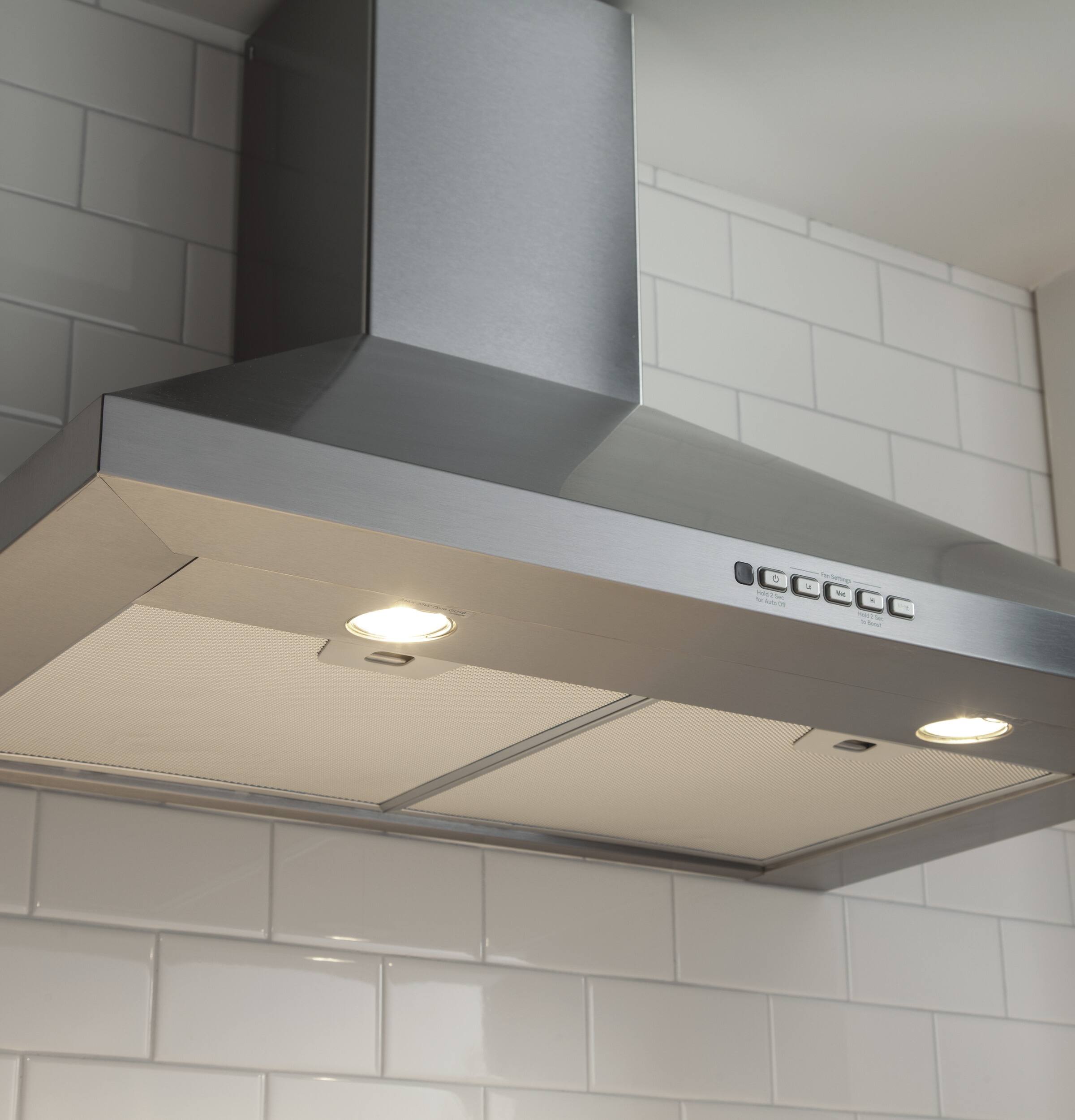 GE 30" Range Hood 350 CFM Stainless Steel JVW5301SJSS - Image 6