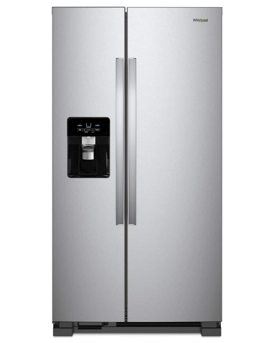 Whirlpool 33" Side-by-Side Refrigerator 21 cu. ft Stainless Steel WRS321SDHZ - Image 1