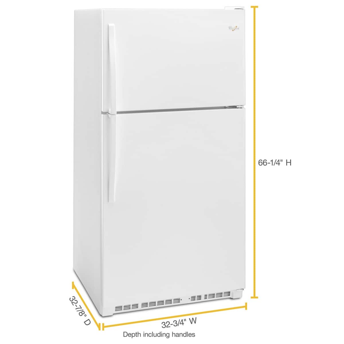 Whirlpool 33" Top Freezer Refrigerator White 21 cu. ft WRT311FZDW - Image 3