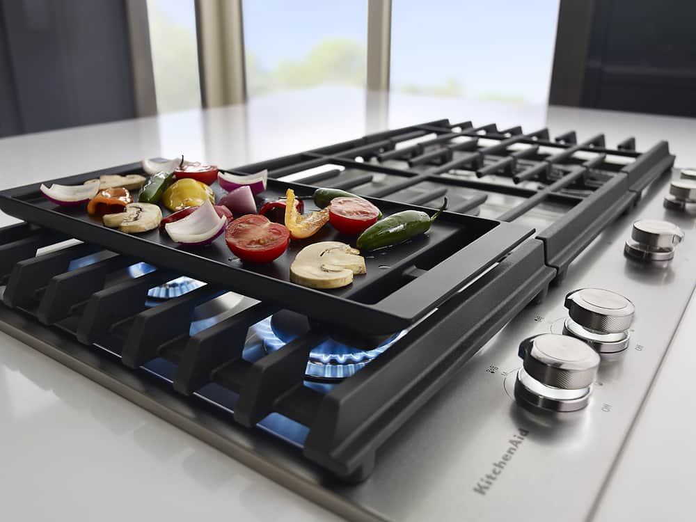 KitchenAid 36" Gas Cooktop Stainless Steel KCGS556ESS - Image 5