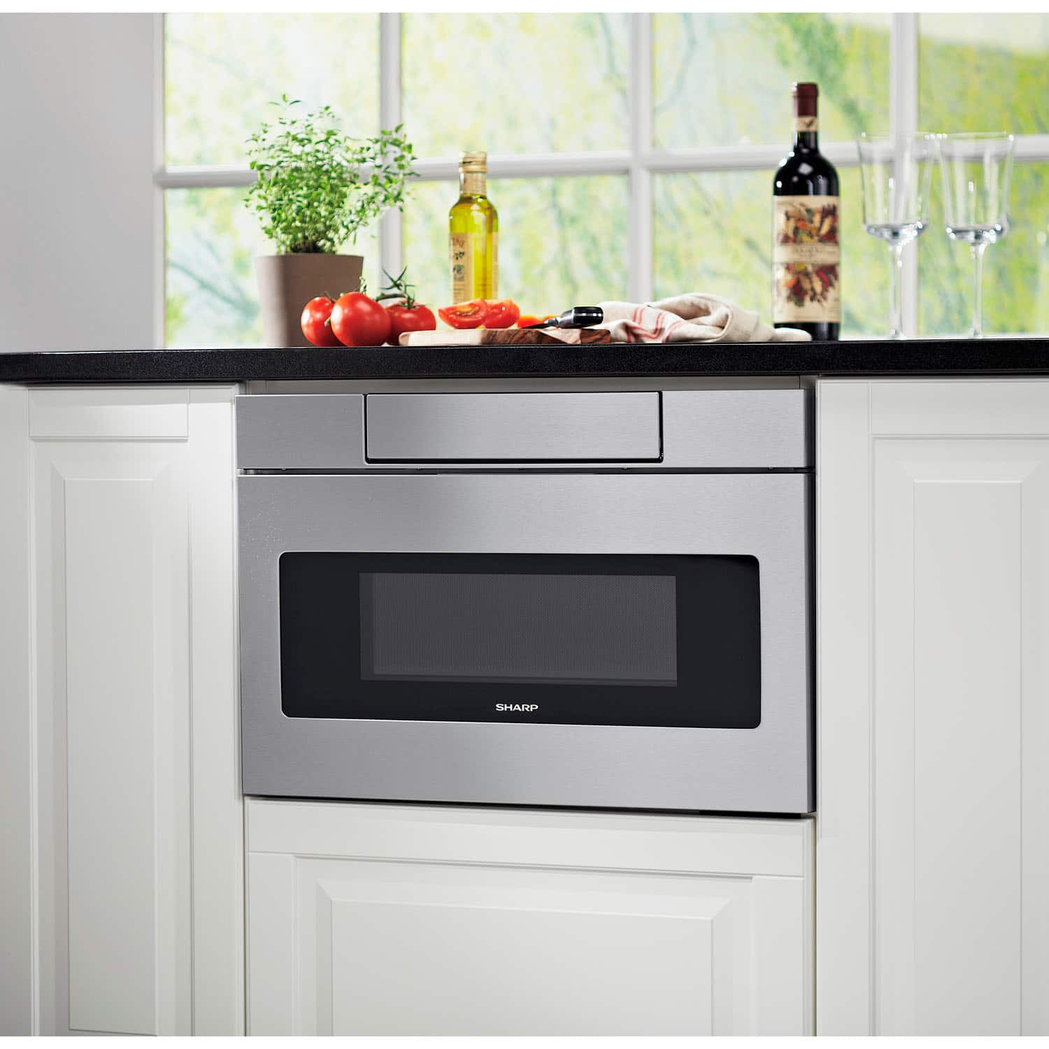 Sharp Built-In 24" Microwave Drawer 1.2 Cu. Ft Stainless Steel SMD2470ASY - Image 6