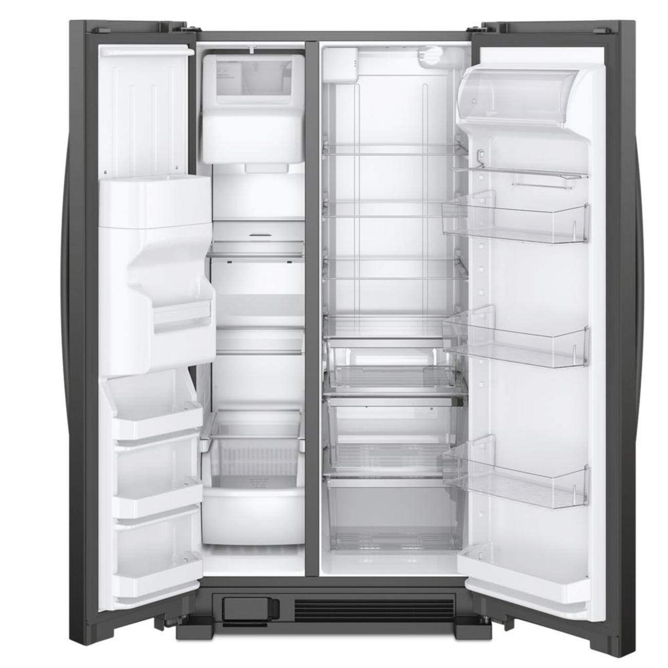 Whirlpool 33" Side-by-Side Refrigerator 21 cu. ft Black WRS321SDHB - Image 4