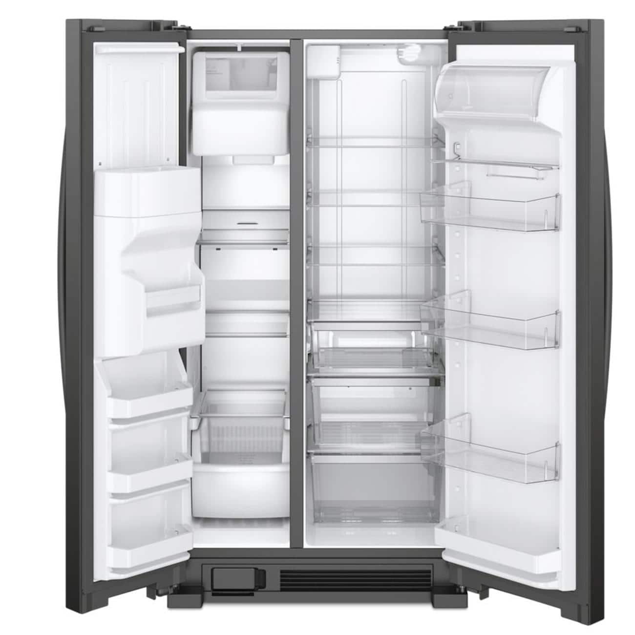 Whirlpool 36" Side-by-Side Refrigerator 25 cu. ft Black WRS325SDHB - Image 4