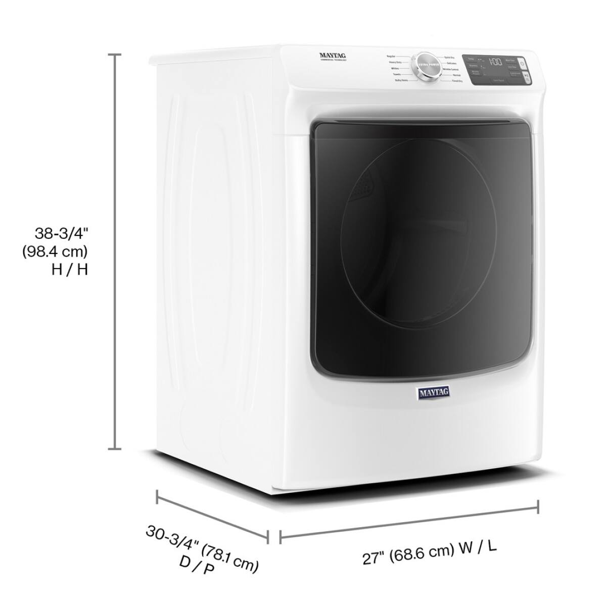 Maytag Gas Dryer 7.3 Cu. Ft MGD5630HW - Image 3