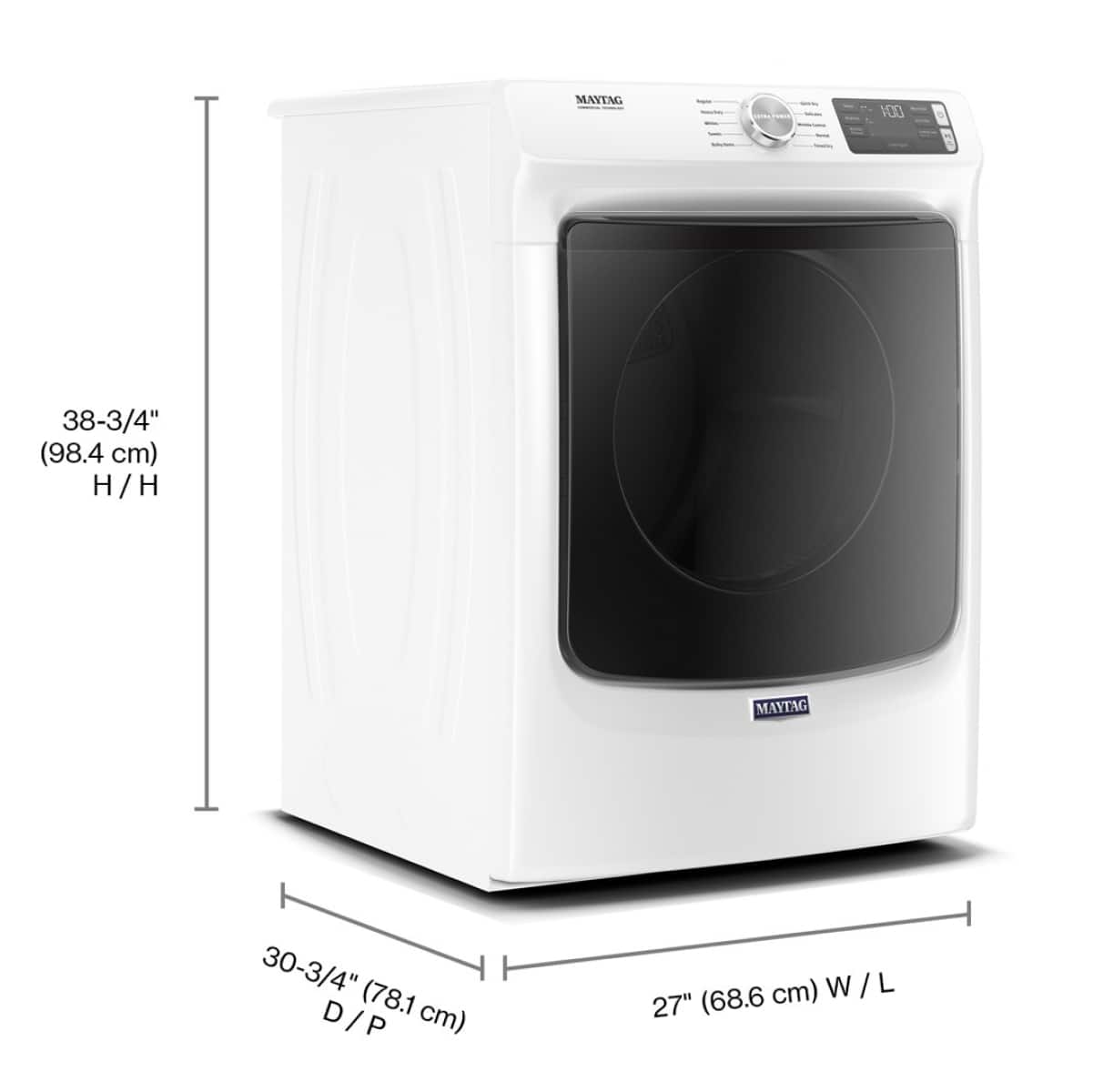 Maytag Gas Dryer 7.3 Cu. Ft MGD5630HW - Image 3