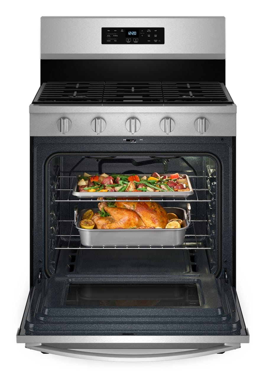 Whirlpool 30" Gas Range w/ Air Fry 5.0 cu. ft Stainless Steel WFGS5030RZ - Image 2