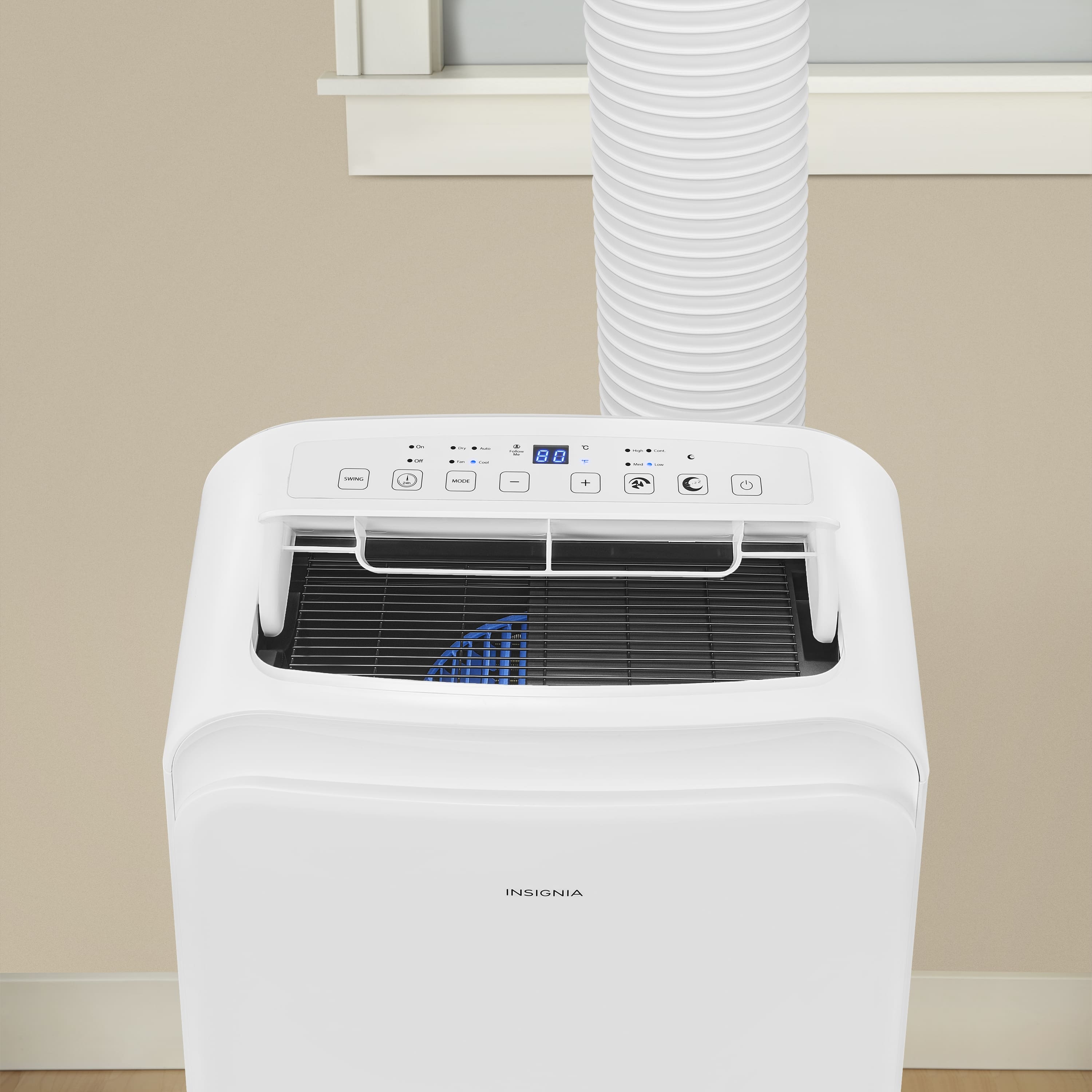 Insignia  350 Sq. Ft. 8,000 BTU Portable Air Conditioner - White NS-AC08PWH1 - Image 7