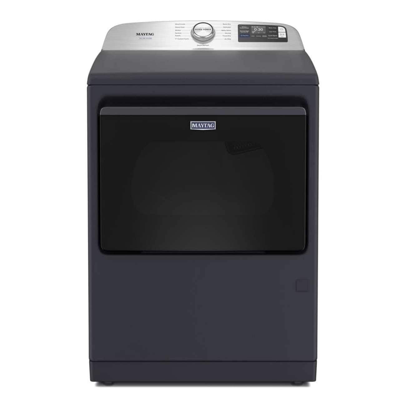 Maytag Pet Pro Top Load Electric Dryer 7.4 Cu. Ft Smart Midnight Steel MED7205RF - Image 1