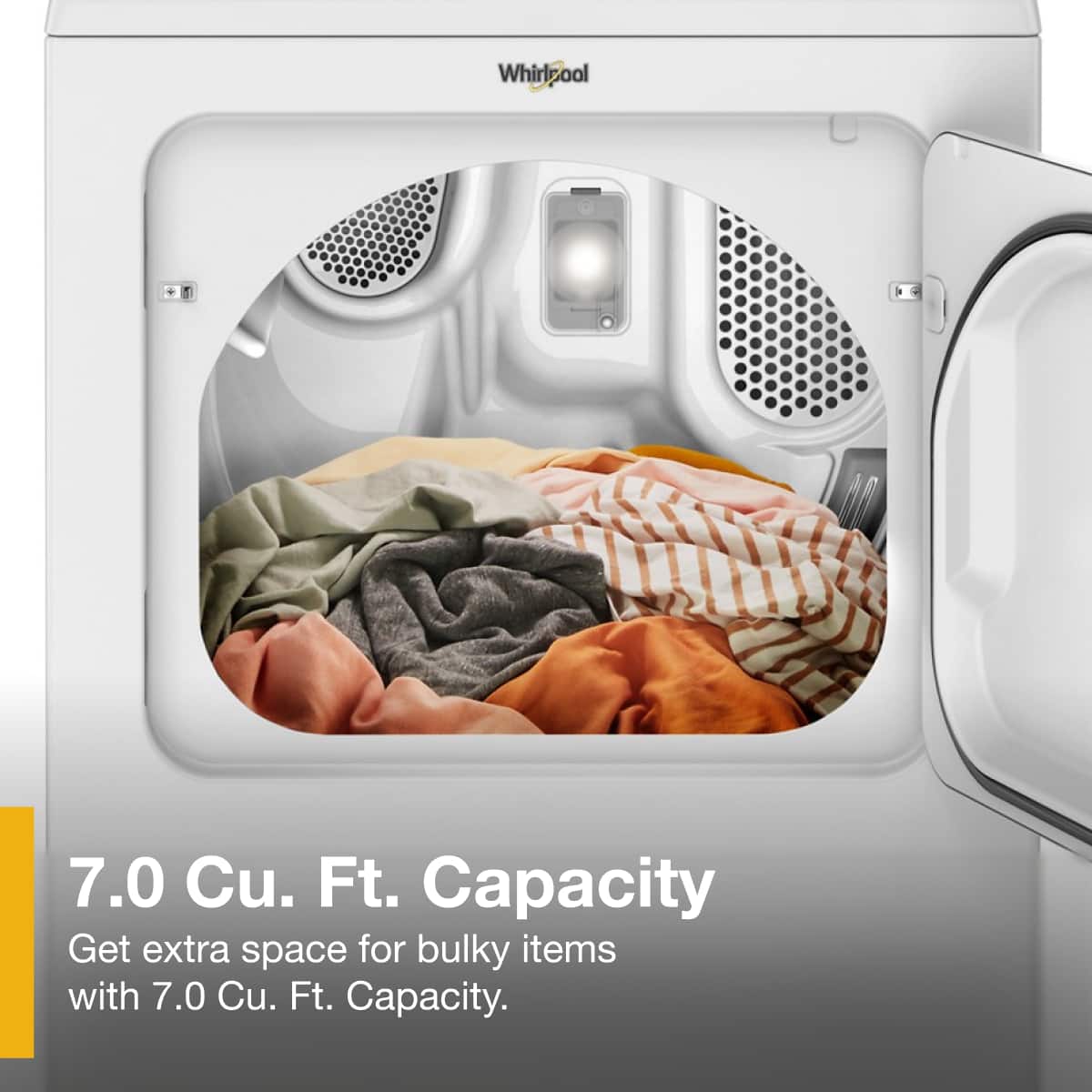 Whirlpool Gas Dryer w/ Steam 7.0 Cu. Ft WGD6150PW - Image 10
