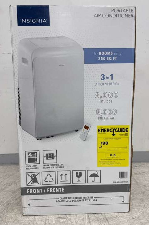 Insignia 250 Sq. Ft. 6,000 BTU Portable Air Conditioner - White NS-AC06PWH1 - Assessment Photo 10