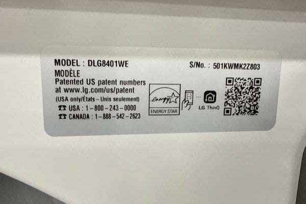 LG Gas Dryer w/ EasyLoad Door 7.3 Cu. Ft Smart DLG8401WE - Assessment Photo 10