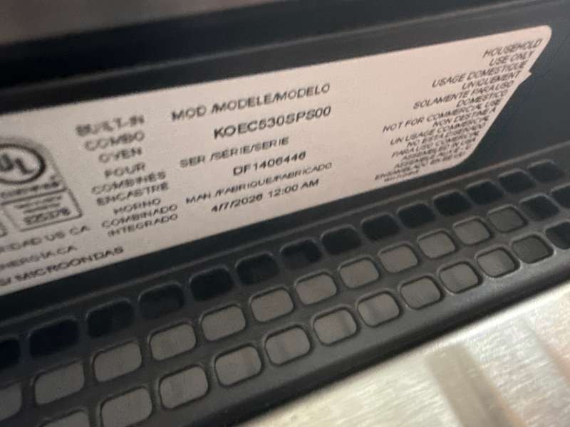 KitchenAid 30" Built-In Convection Wall Oven w/ Microwave Stainless KOEC530SPS - Assessment Photo 10