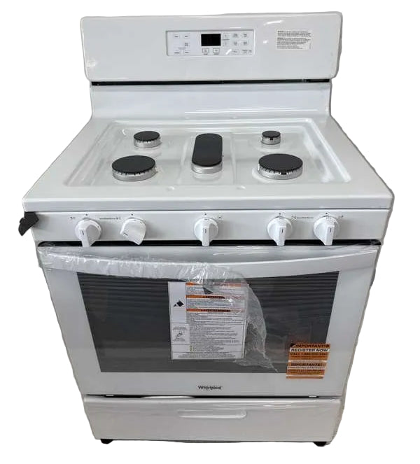 Whirlpool 30" Freestanding Gas Range Edge to Edge Cooktop 5.1 cu. ft WFG505M0MW - Assessment Photo 10