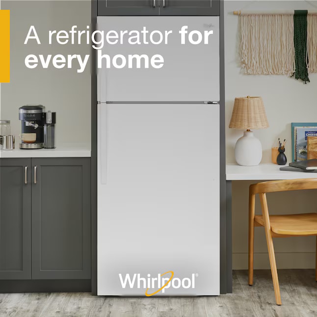 Whirlpool 28" Top Freezer Refrigerator 14.3 cu. ft White WRT314TFDW - Assessment Photo 10