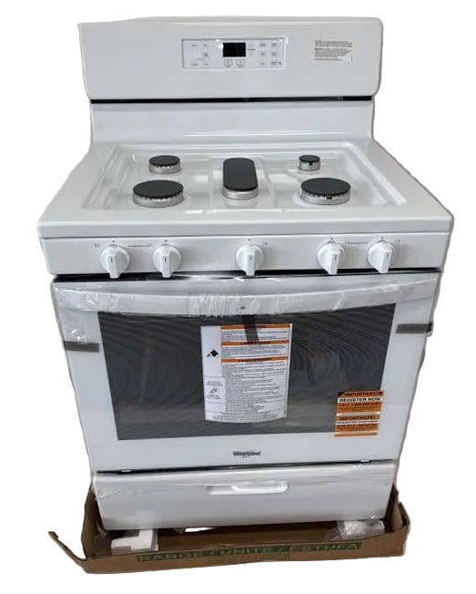Whirlpool 30" Freestanding Gas Range Edge to Edge Cooktop 5.1 cu. ft WFG505M0MW - Assessment Photo 10