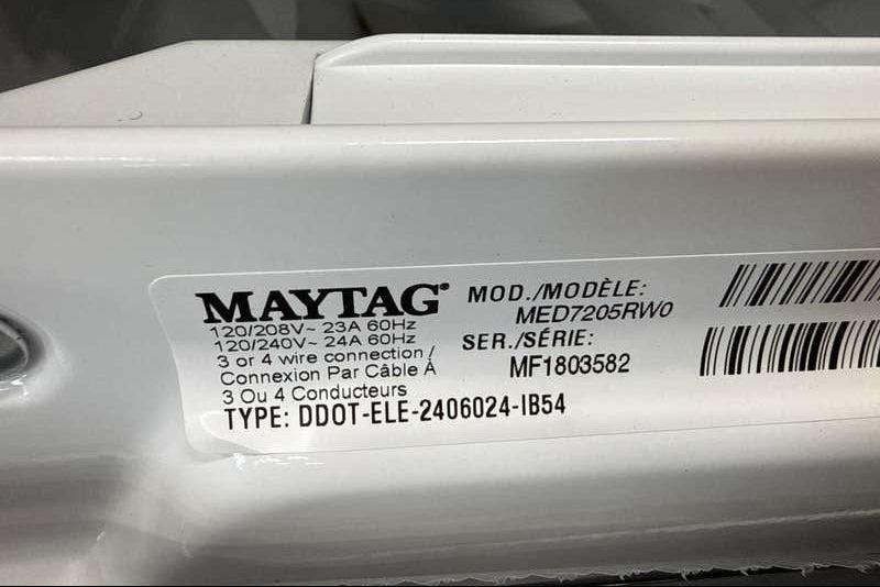 Maytag Electric Dryer w/ Pet Pro Option & Steam 7.4 Cu. Ft. Smart MED7205RW - Assessment Photo 11