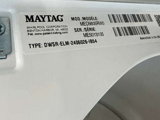 Maytag Electric Dryer w/ Pet Pro & Extra Power 7.0 Cu. Ft MED5605RW - Assessment Photo 11